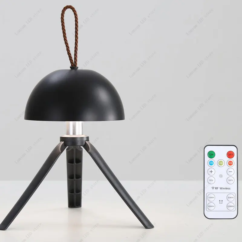 تصميم فريد من نوعه مصباح التخييم اللاسلكي الاستشعار باللمس USB قابلة للشحن اللاسلكية المحمولة مكتب ضوء عكس الضوء القراءة الخفيفة 3 ألوان