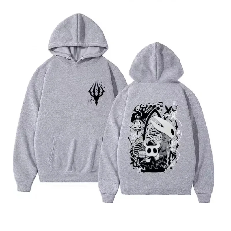 Hollow Knight Game Graphic Hoodie Casual Oversized Streetwear for Men And Women Vintage Fleece Male Female Fans Gift