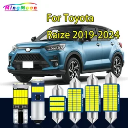 10Pcs Accessories LED Interior Reading Dome Trunk Light Kit For Toyota Raize 2019 2020 2021 2022 2023 Vanity Mirror Lamp