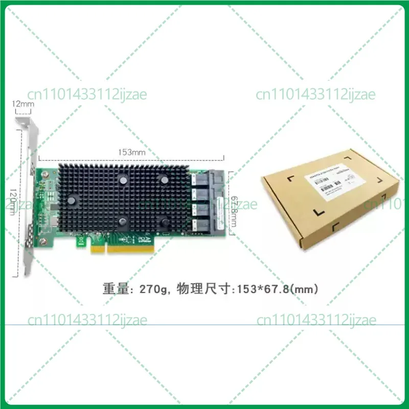 for LSI 9400-16i HBA Card PCIe 3.1 X8 12G SAS SATA NVMe U.2 16 Ports SFF8643 IT Mode Storage Controller