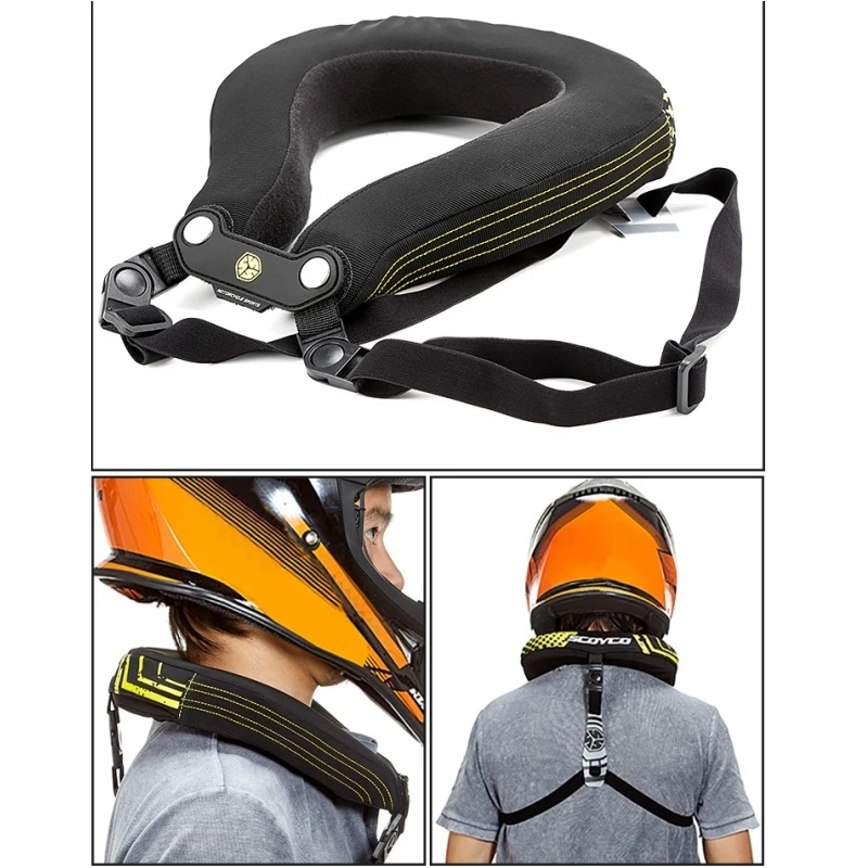 

Motocross Neck Brace Motorcycle Neck Protector Cycling Guard Long-Distance Racing Protective Gear Helmet Support Sports