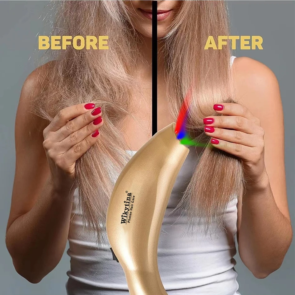 جهاز ويكيتينا فوتون لنمو الشعر المنزلي - مضاد لتساقط الشعر، تجديد بصيلات الضوء الأحمر، صحة فروة الرأس #3