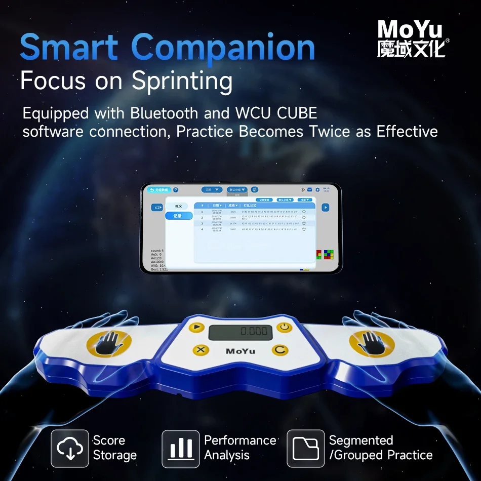 [ECube] MoYu AI Timer 2024 Speed Cube Display MoYu Cube Game Dedicated Timer for Competition Training Educational Kid Toy