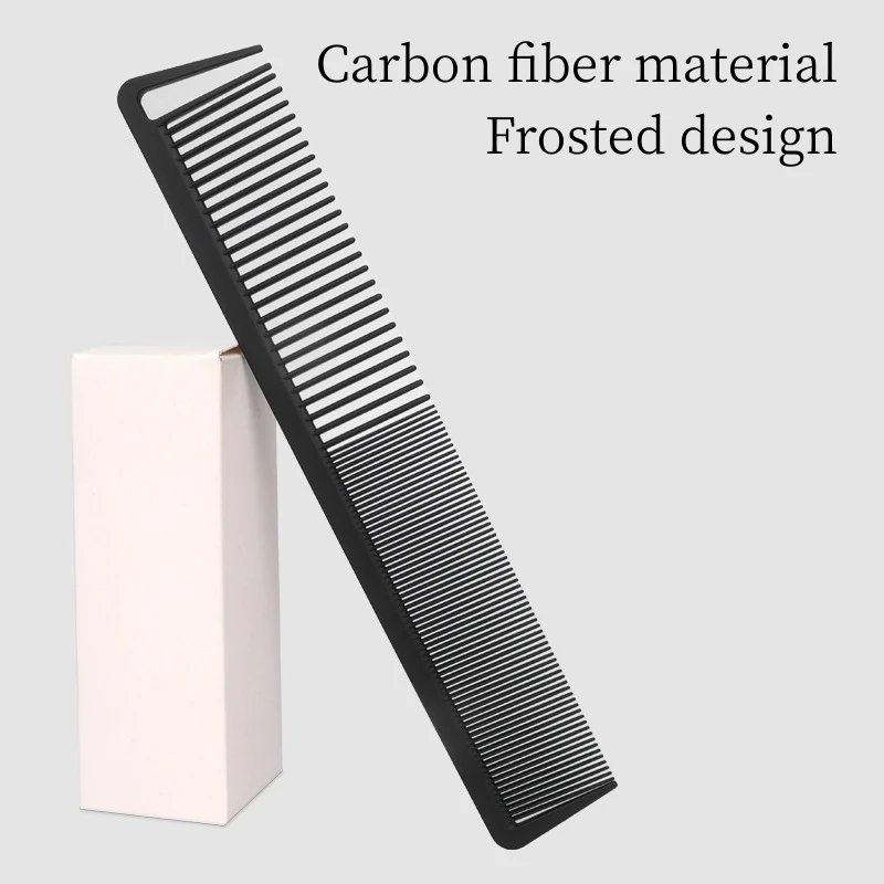 Carbon Fiber Hair Cutting Comb Coiffeur Professional Barber Combs High Temperature Resistance Hairstylist Hairdressing Brush
