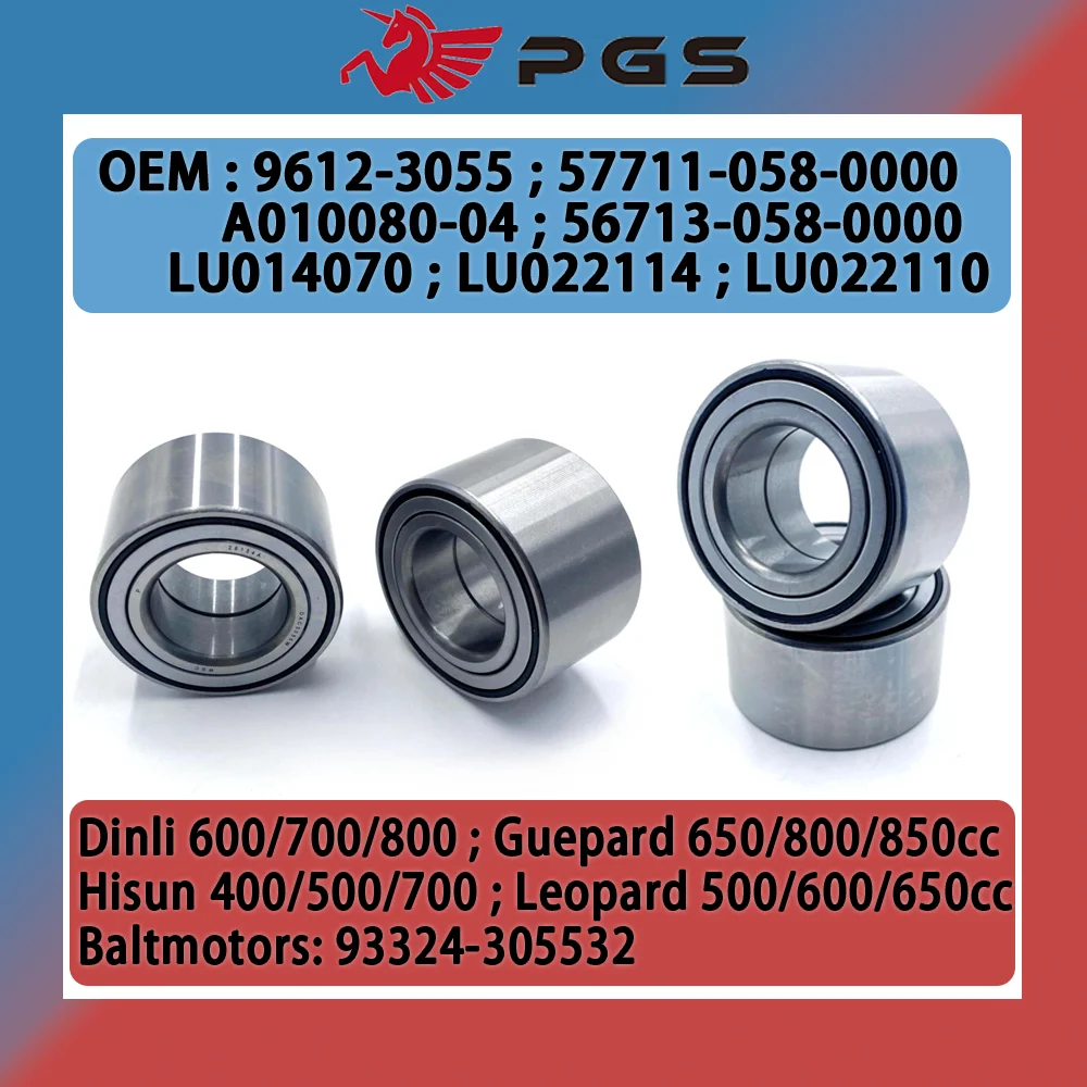 PGS 4PCS Wheel Hub Bearing A010080-04 56713-058-0000 57711-058-0000 LU022114 LU022110 Leopard Guepard 9612-3055 LU014070 Stels