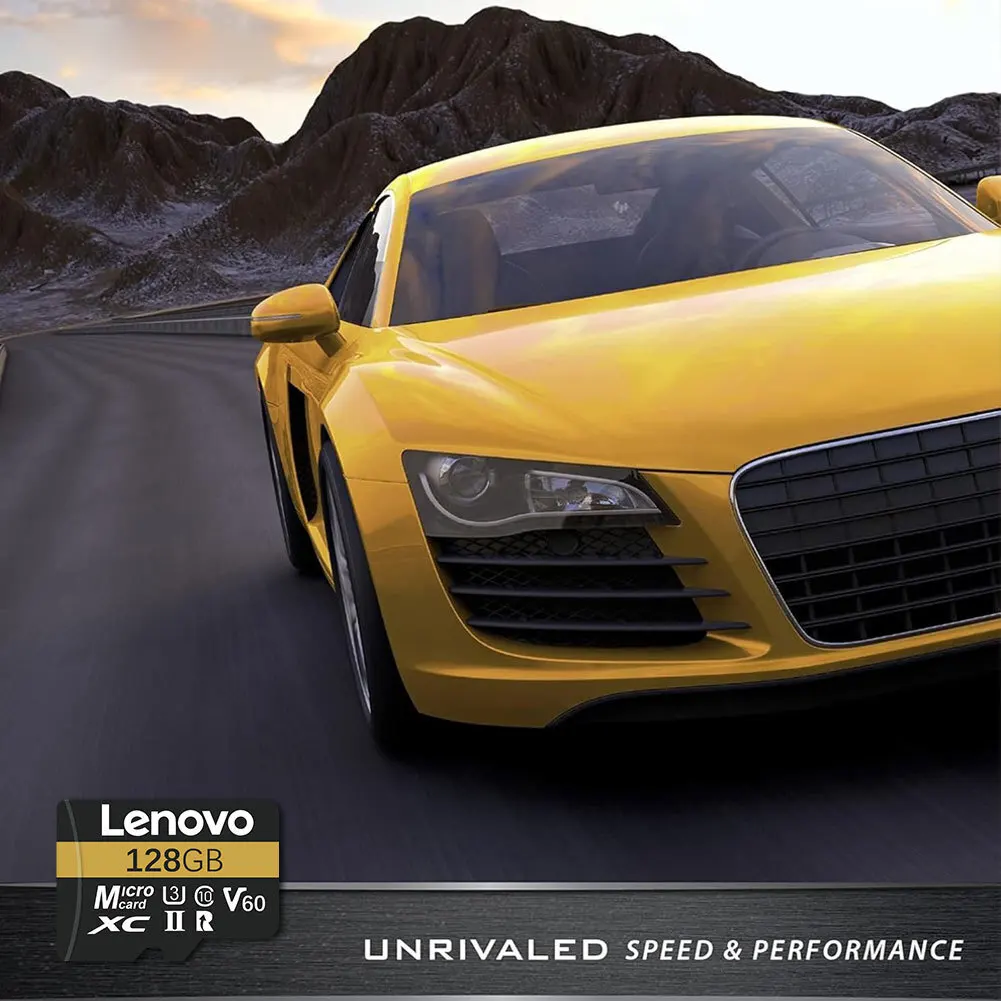 بطاقة ذاكرة Lenovo 2TB Microsd 1TB 512GB 256GB UHS-I بطاقة ذاكرة 128GB 64G بطاقة Micro SD بطاقة TF 200 برميل/الثانية Class10 U3 V30 A2 Cartao De Memoria