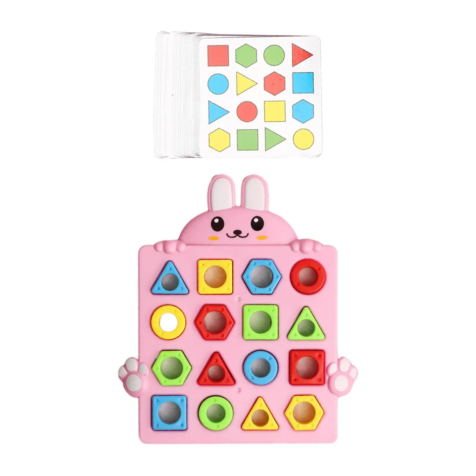 Shape Matching Puzzle, Geometric Puzzle Sorter Game, Geometry Shape Sorting Stacking Block Learning Game