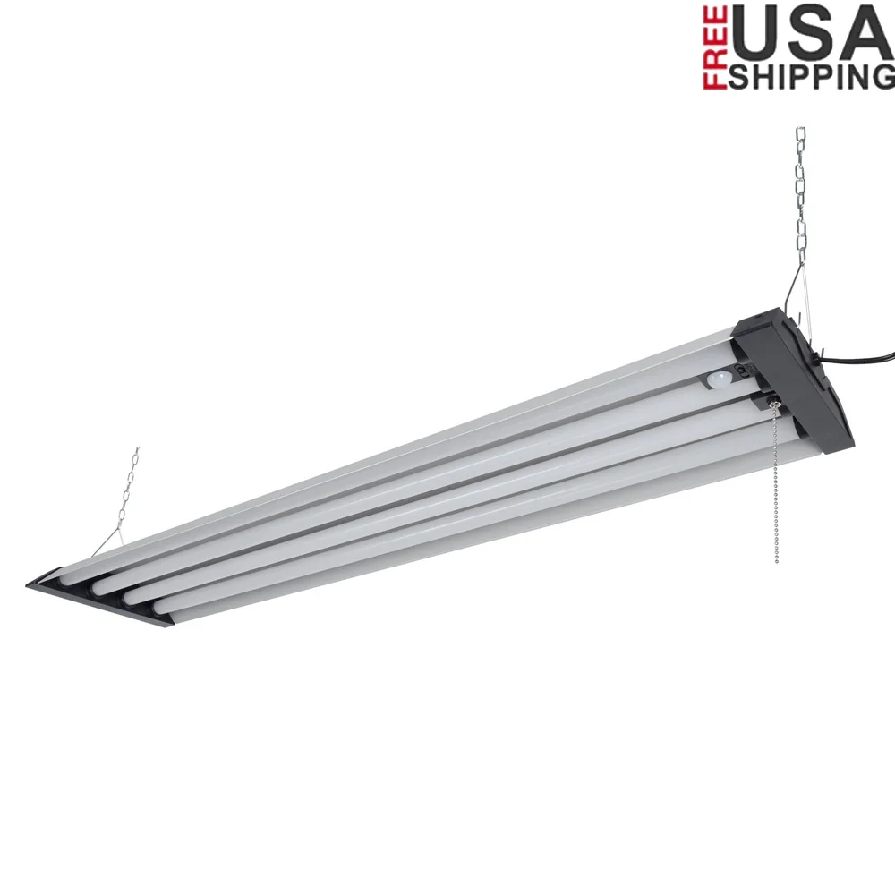 

10000 Lumen 4ft Integrated LED Shop Light Fixture Energy Efficient Metal Design Mounting Hardware Included Plug-in Light
