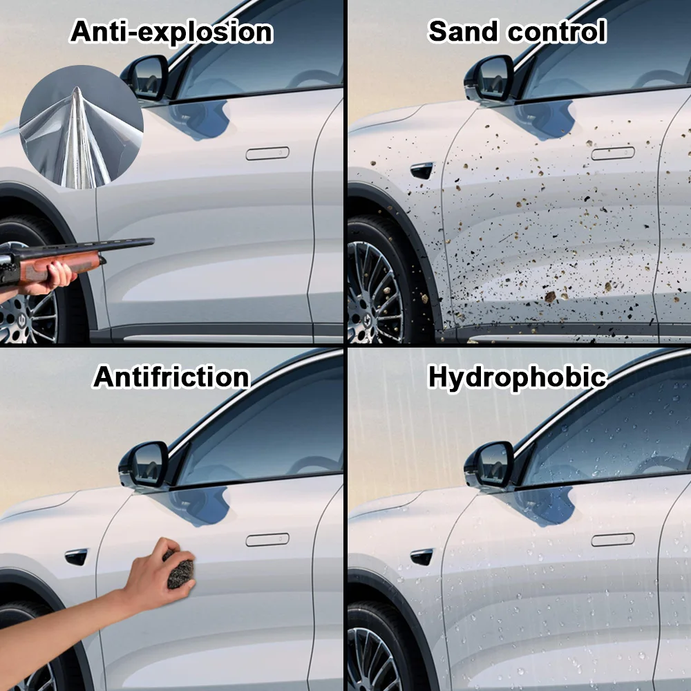 Film Pelindung Cat Mobil TPU PPF Self Healing Non Transparan untuk Belanja Cepat