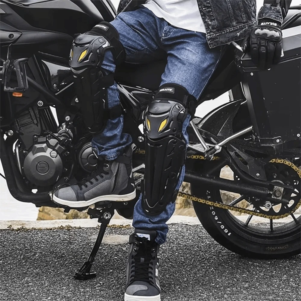 Adjustable Motorcycle Elbow Pads Anti-Fall Widened Side Wing Motorcycle Knee Pads Motocross Riding Protective Gear