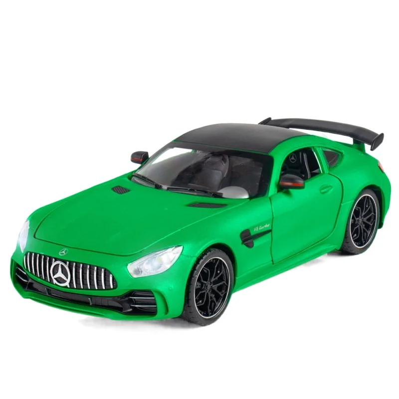 1:24 Mercedes Benz AMG GTR ruedas de vehículo modelo de Metal Diecast coche deportivo simulación tirar hacia atrás juguete colección para regalos