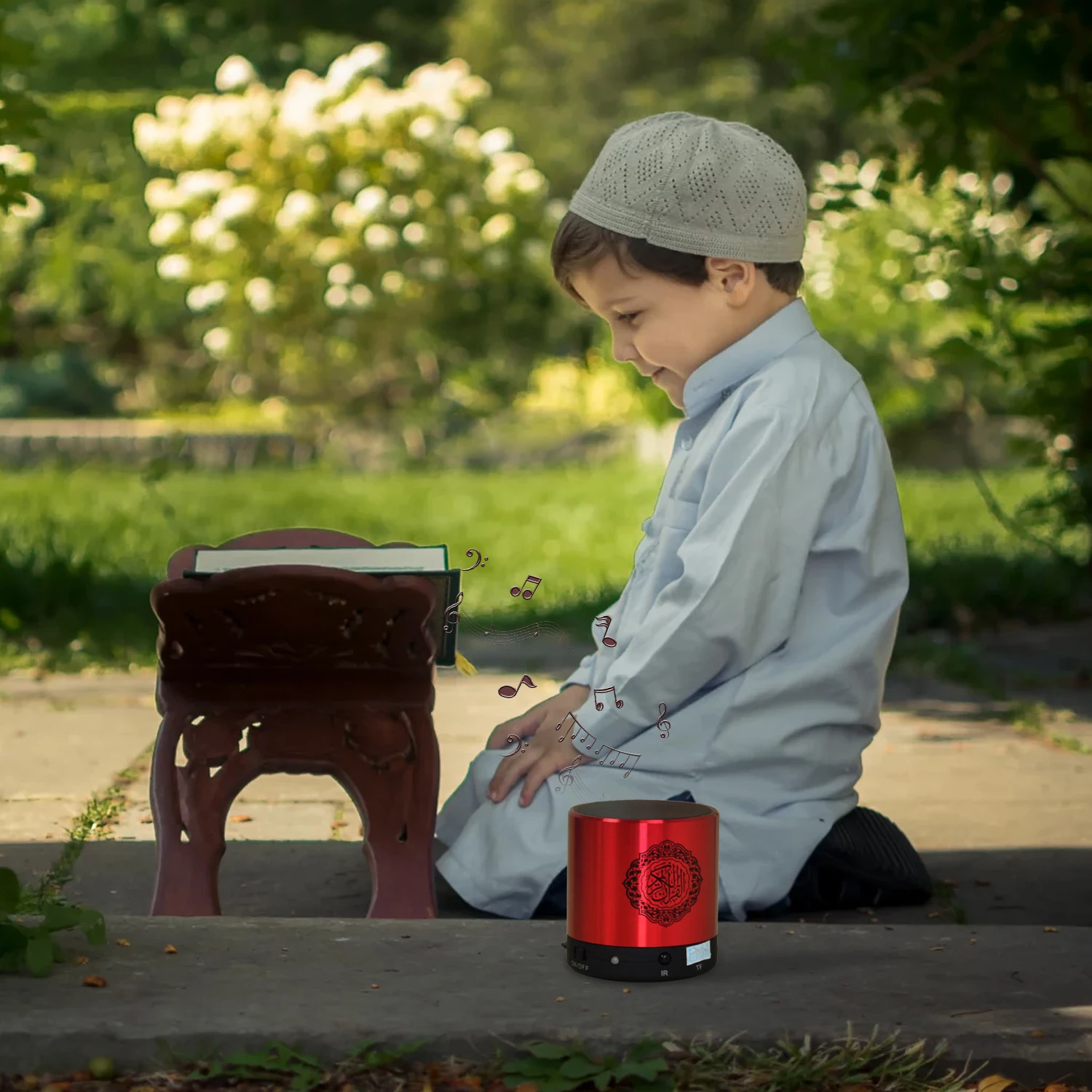 القرآن أذان القرآن الإسلامي مسلم المقدس سمّاعات بلوتوث لاسلكي محمول عربي رمضان راديو FM صغير صندوق الصوت الموسيقى Caixa De Som