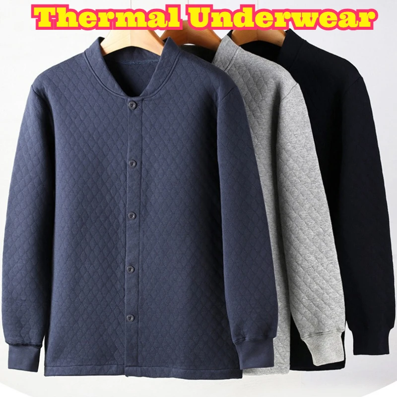 men-cotton-thermal-top-three-layer-thickened-quilted-open-front-cardigan-soft-warm-pure-cotton-comfortable-daily-wear-elderly