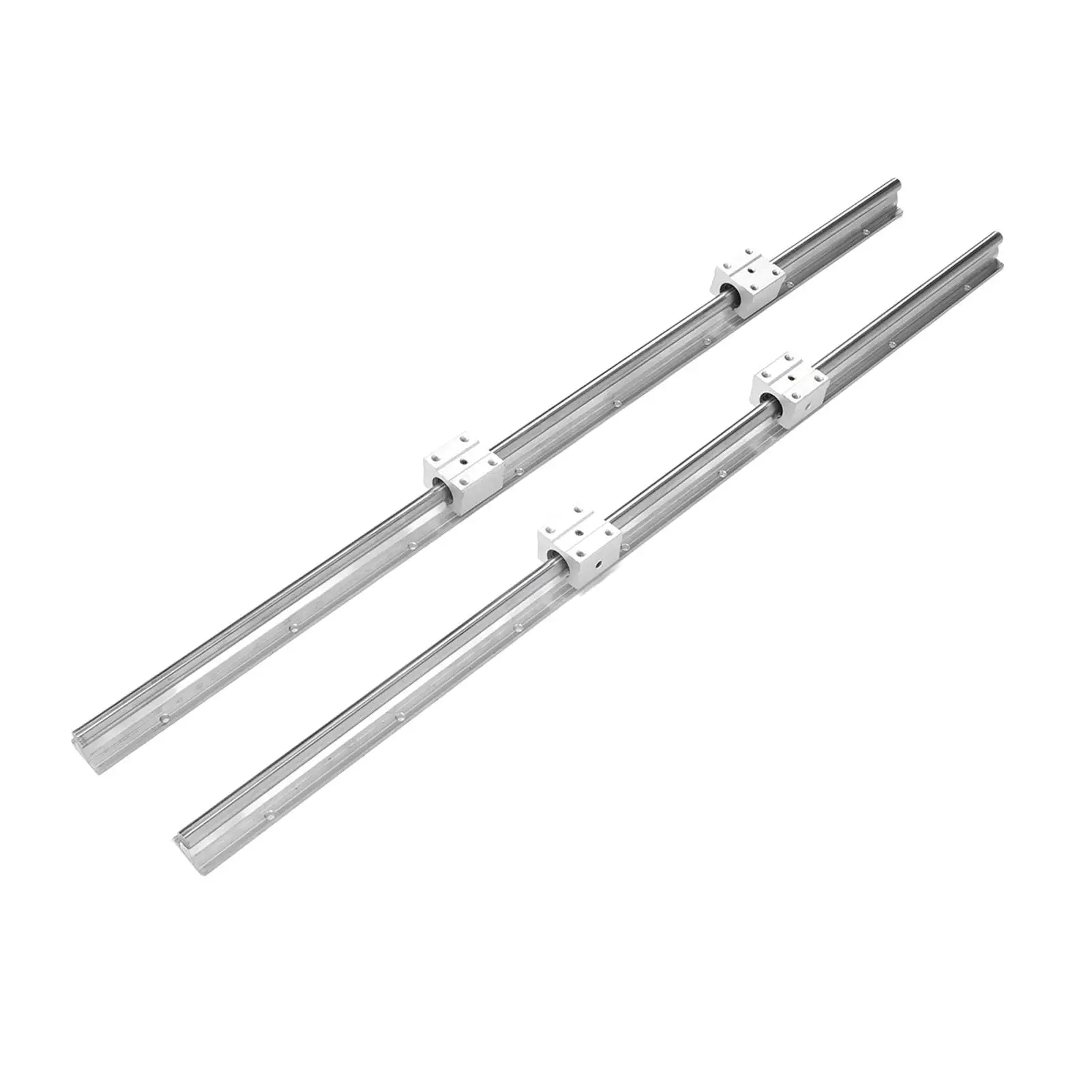Linear  Slider Set 800mm Length 12mm Diameter SBR12 Guide Rails with 4 SBR12UU Bearing Blocks for Smooth Motion