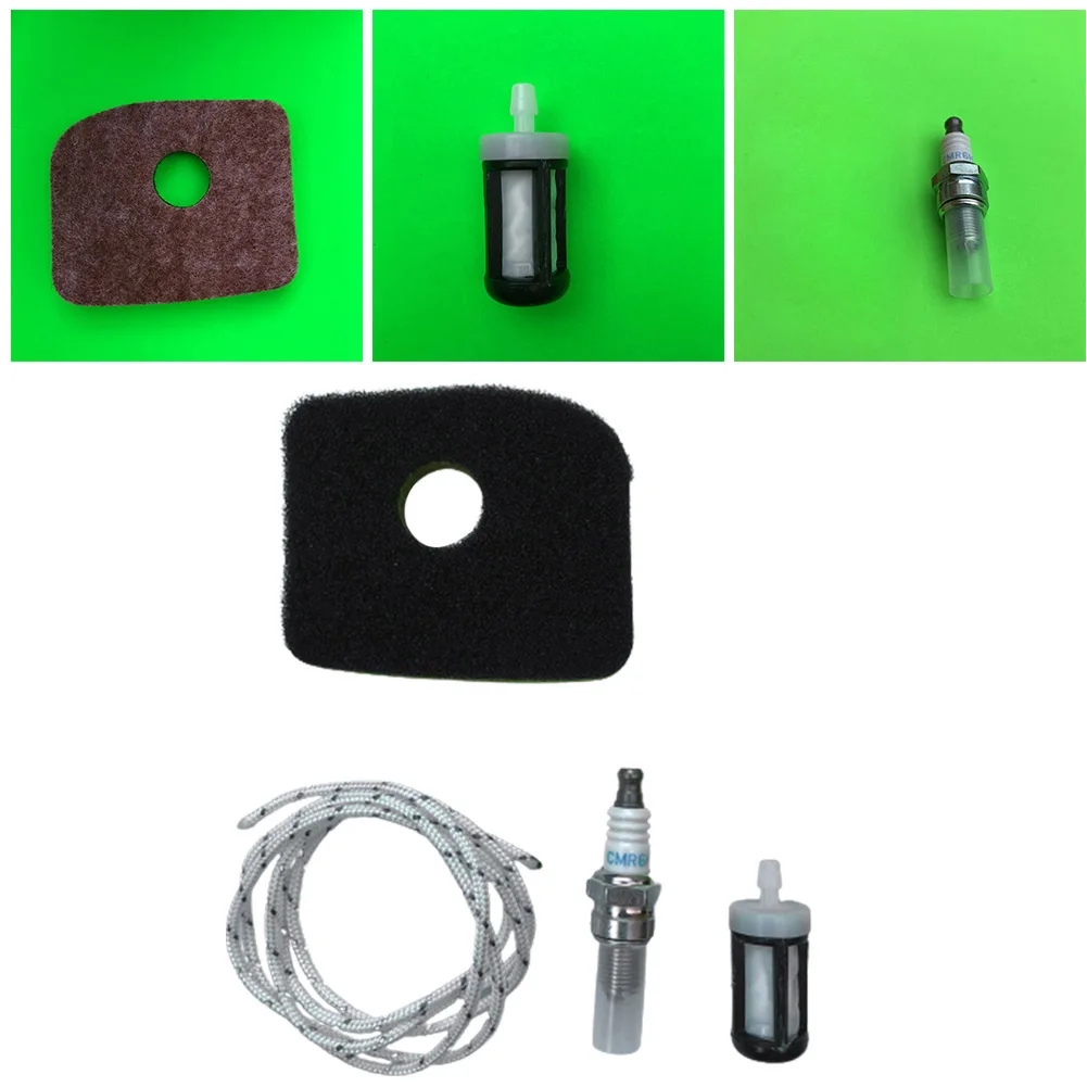 4pcs/set Air Filter NGK-Spark Plug Fuel Filter Pull Cord For STIHL-Service Kit BG56 BG86C SH56C SH86 SH86C Leaf Blower Replace