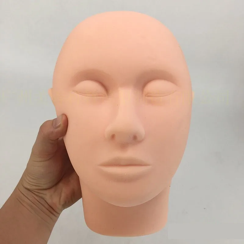 1831 0981 قالب رأس برنامج المحاكاة دعائم التدريب على تشكيل صغير من السيليكون خياطة حقن رأس عارضة أزياء 93
