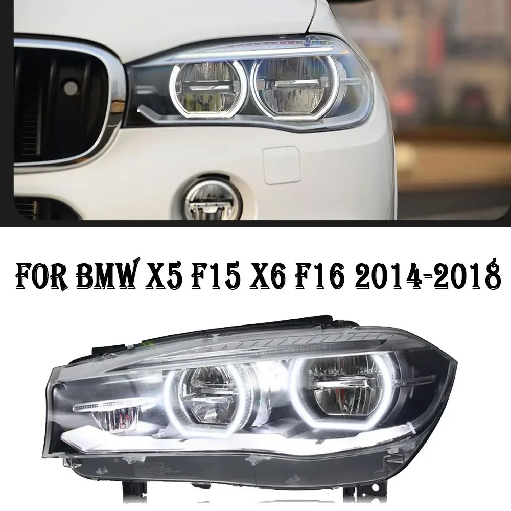 

LED Headlights For BMW X5 F15 LED Headlights 2014-2018 X6 F16 Head Lamp Car Styling DRL Signal Projector Lens Auto Accessories L