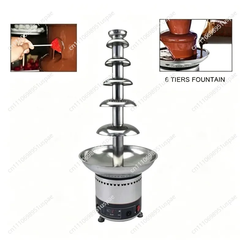 High quality 4-7 layer digital chocolate fountain machine restaurant