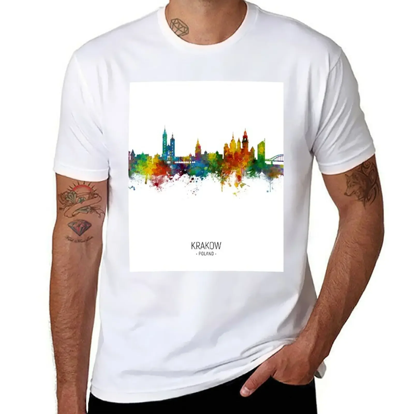 Мужская хлопковая футболка с рисунком очерченного Крака