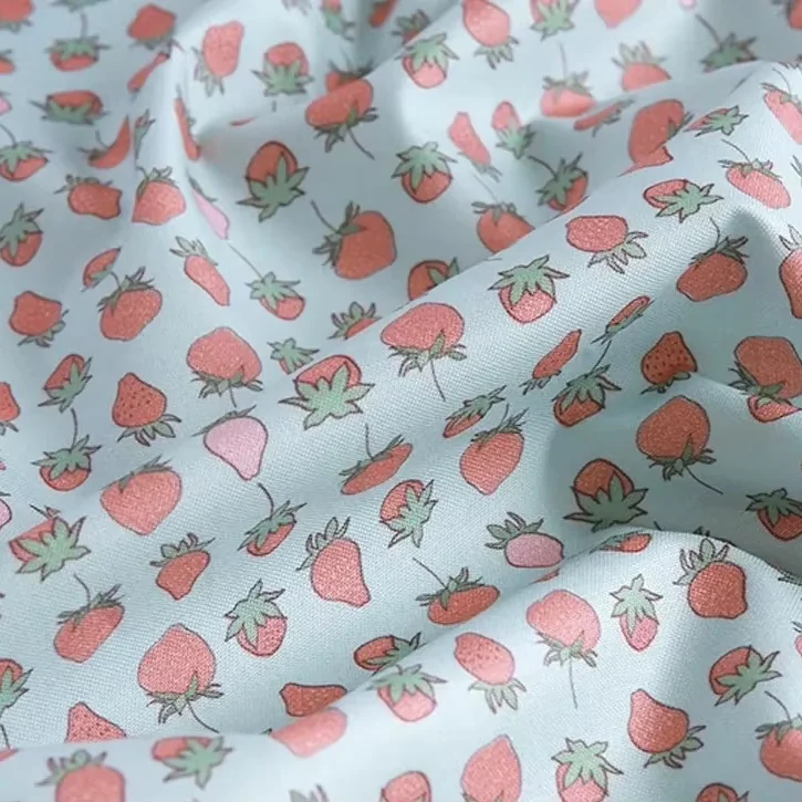 Mini Fruit Floral Bunny Cotton Twill Fabric