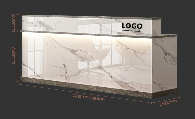 %*y  Front Desk Reception Desk Cashier Counter Bar Office Desk MDF Painted Panel Hotel Clothing Store Milk Tea Shop Beauty