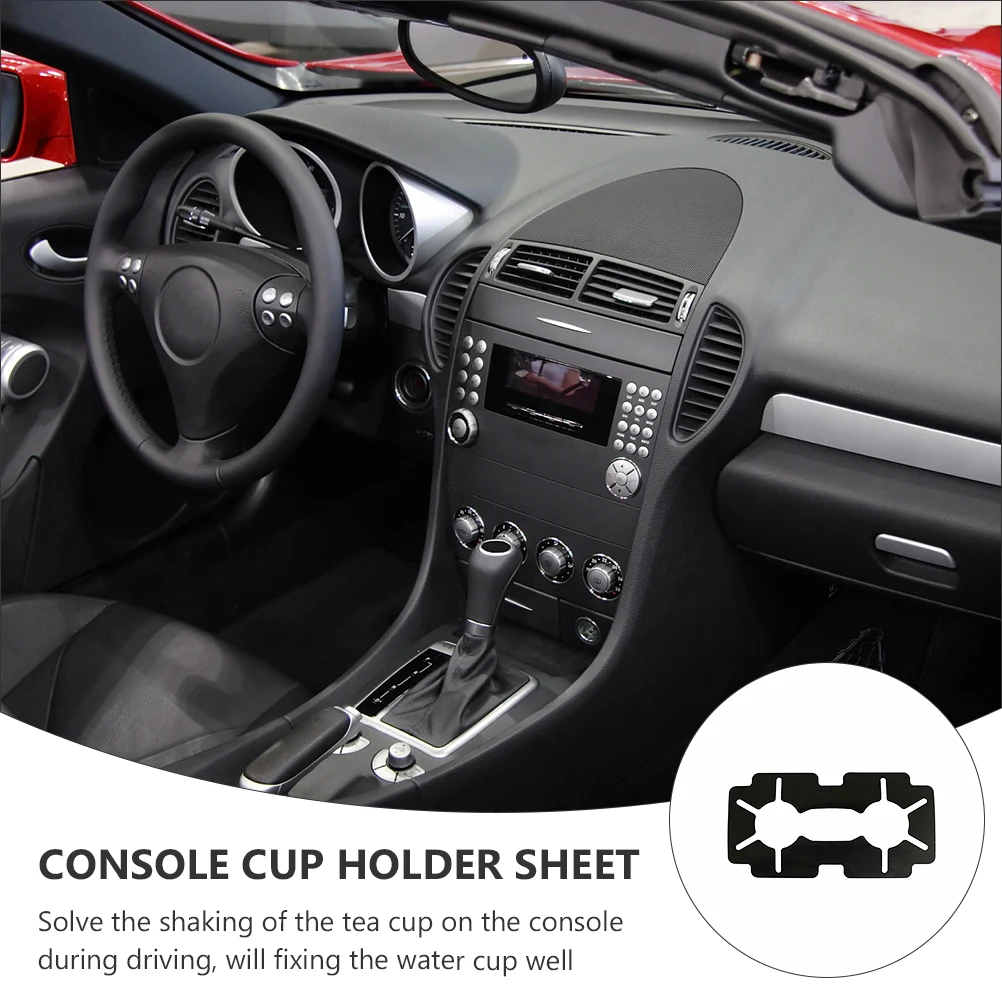 

EVA Car Tea Cup Holder Retainer Durable Console Sheet Inserts Sturdy Beverage Rack Anti Shake Driving Experience