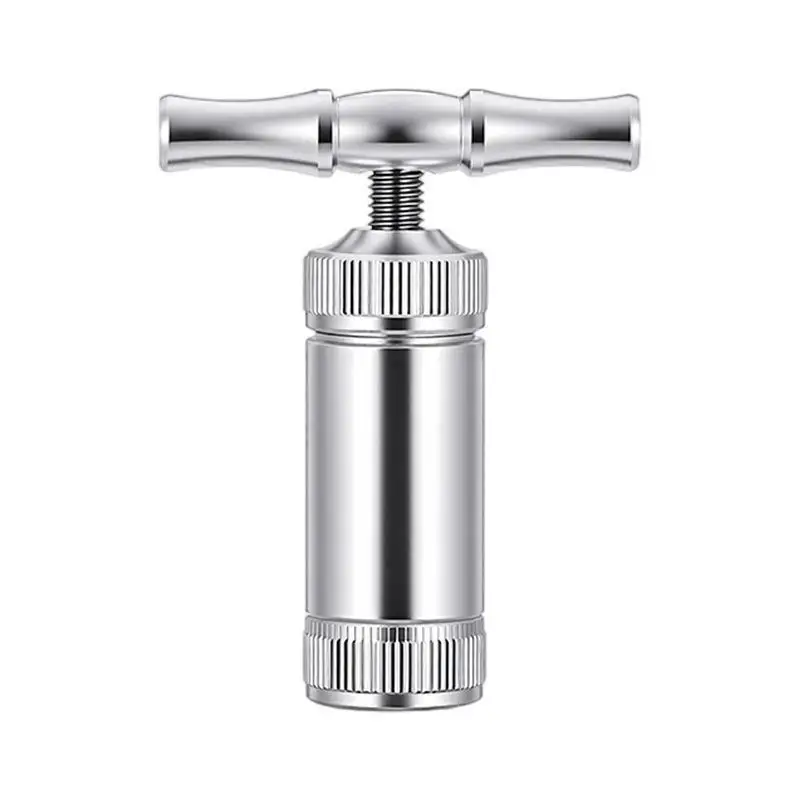 Rustproof Metal Tobacco Herb Press Premium Aluminum Alloy Compressor Portable Spice Grinder for Daily Use Travel Camping