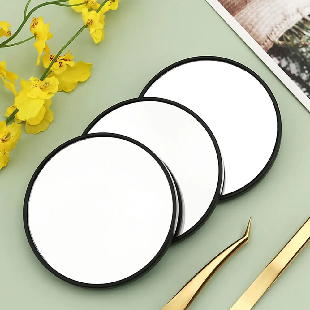 Miroir de conception d'aspiration de haute qualité, 3 pièces, Mini grossissant Portable pour femmes, cadeau