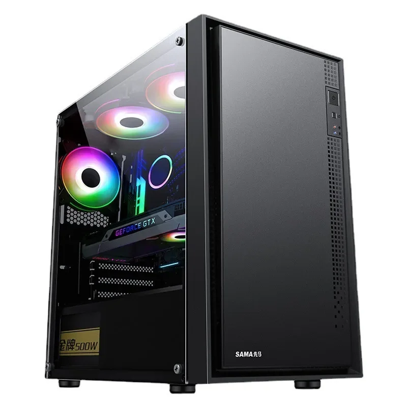 

Suitable for first horse (SAMA) flat head brother M2 computer chassis desktop matx small chassis, glass side through/support