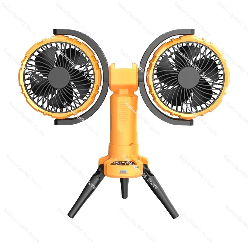 

Dual Head Clip-on Fan - USB Rechargeable Mini Cooling Fan for Car/Home, Portable with Foldable Design