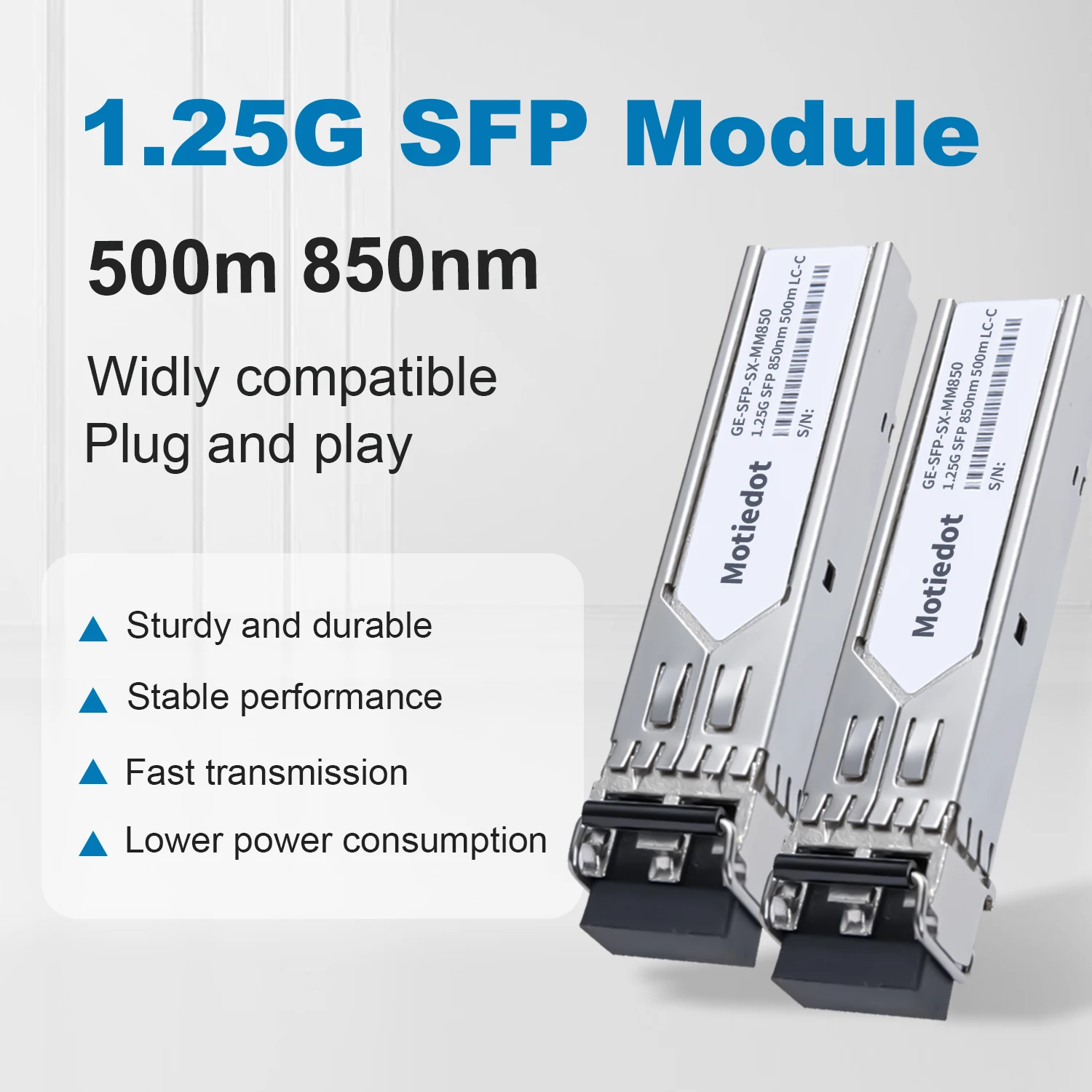 1.25Gb 500m SFP وحدة LC متعددة الأوضاع 850nm دوبلكس جيجابت الألياف البصرية SFP جهاز الإرسال والاستقبال ل Cisco Mikrotik Ubiquitity Netgear