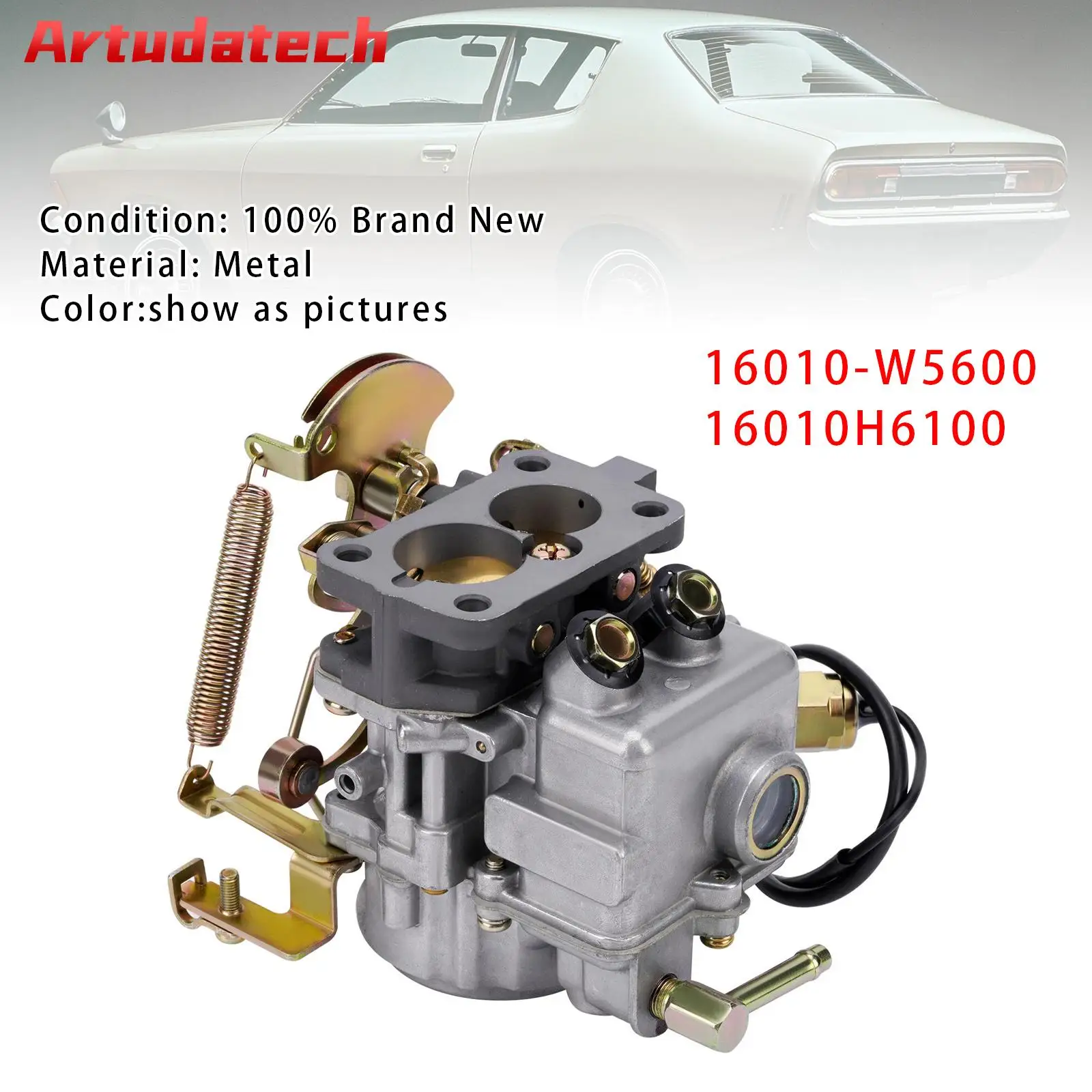 

Artudatech Carburetor 2 Barrel 16010-H6100 For Nissan B210 A14 75-78 Pulsar Base Hatchback Car Accessories