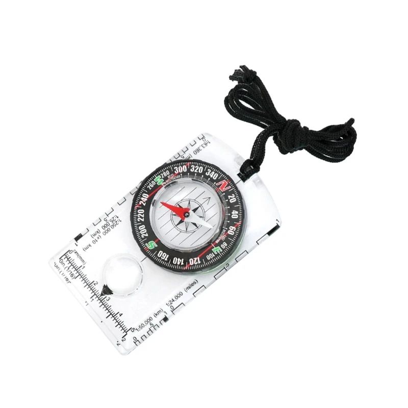 Baseplate Map Compasses with Scale Ruler Accurate Orienteering Compasses for Backpacking, Camping, Survival Navigation