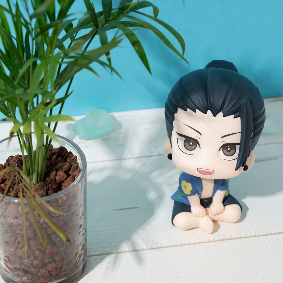 Figurka Anime JJK Geto Suguru, figurka Q edition Satoru Gojo, figurka Geto i Gojo, figurka akcji w pozycji siedzącej, model zabawka, prezent