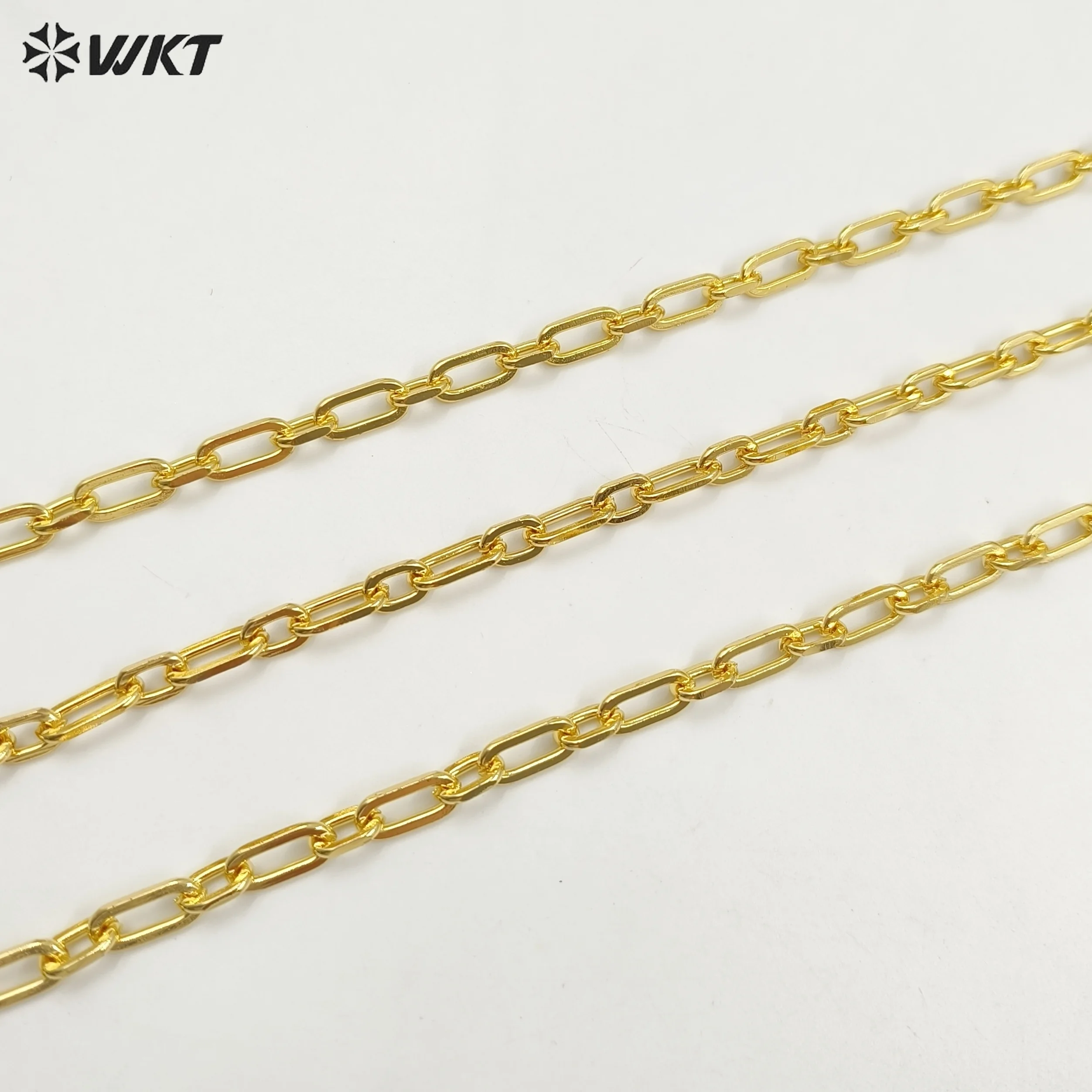 

WT-BC233 Hot Fashion Handmake Design Chain With 18K Real Gold Plated For Women Perfect Daily Decoration
