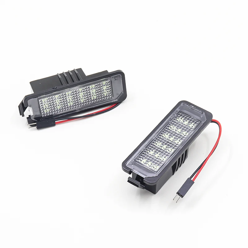 For VW Passat B6 CC Eos Golf 4/5/6/7 MK7 Polo Superb Lupo Scirocco Seat Leon Altea Ibiza LED License Number Plate Light Lamp