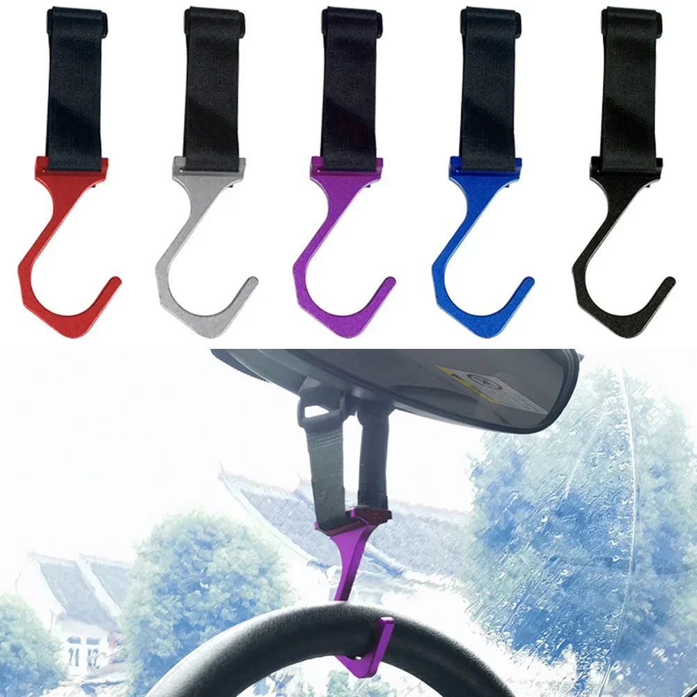 Aluminum Quick Release Car Steering Wheel Hook Windshield Hanger Mount Auto Interior Organizer Hook for Vehicle Dashboard