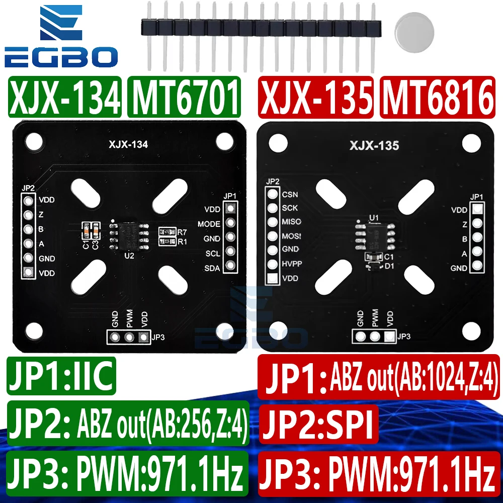MAO　0714 1~10PCS MT6701/MT6816,XJX-134/XJX-135 Magnetic Encoder Evaluation