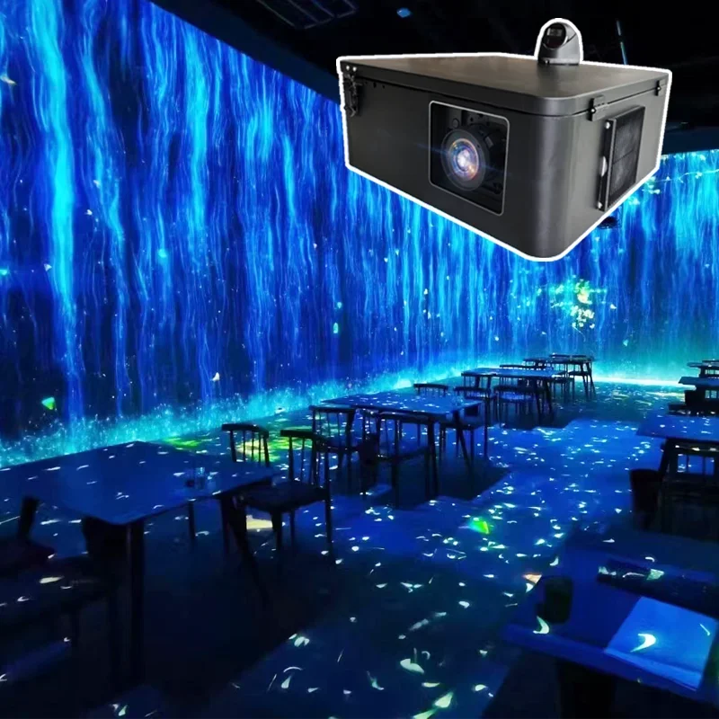 Customized 3D Rainproof Interactive Display for restaurant Advertising Scenic Area Cinema Holographic Projector