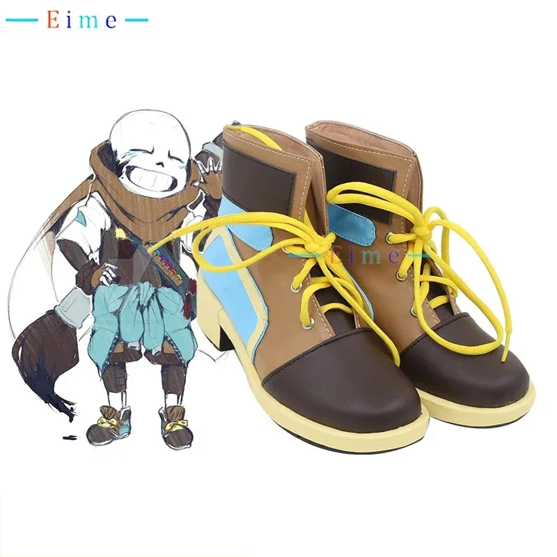 

NewInk Sans Обувь для косплея Игра Undertale Реквизит для косплея Обувь из искусственной кожи Хэллоуин Карнавальные ботинки на заказ2025