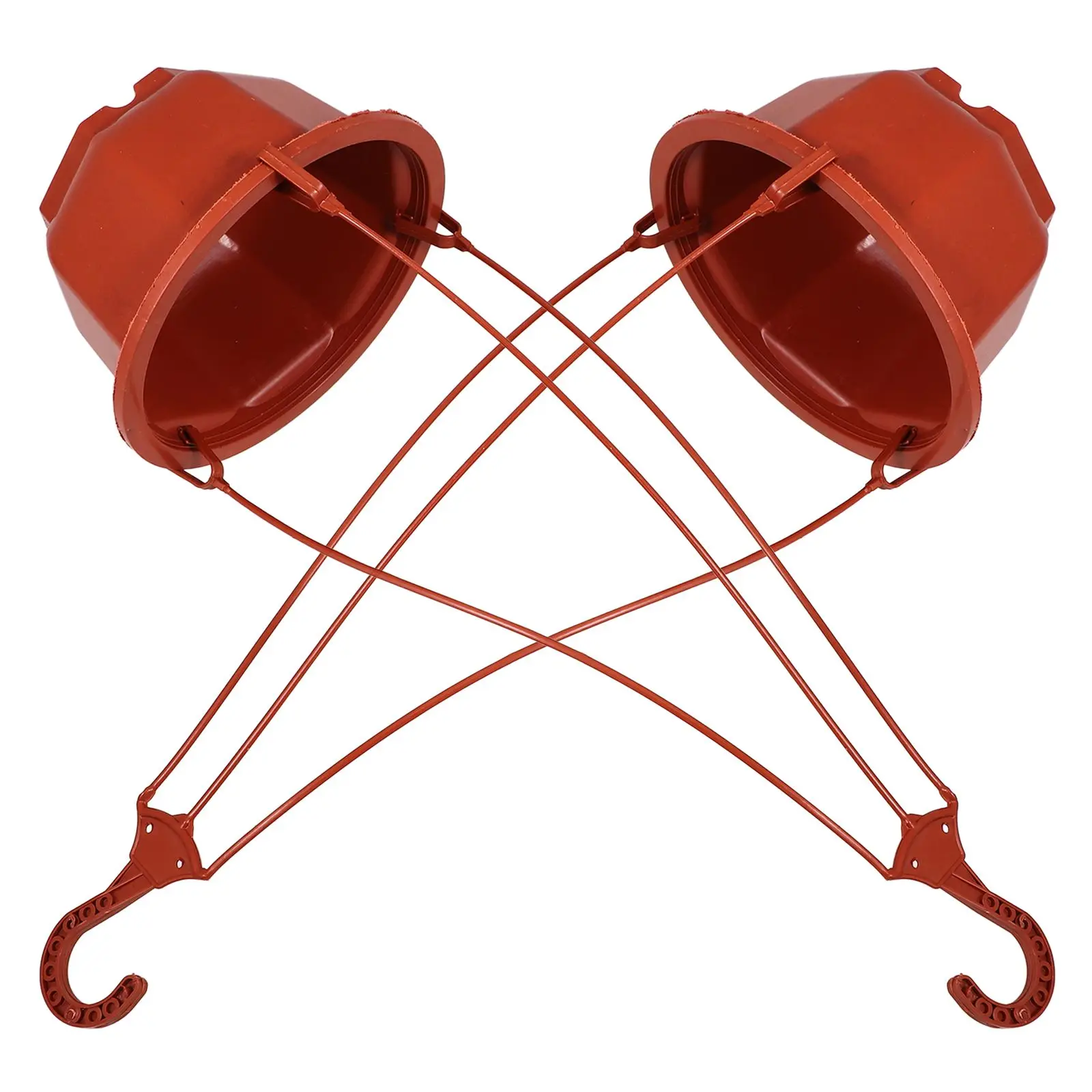 

2 шт. настенный цветочный горшок уличный подвесной кашпо вешалки для забора балконная корзина премиум-пластик длительного использования садовый декор