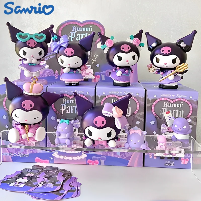 

Sanrio Kawaii Kuromi модель куклы на день рождения Kawaii аниме экшн-Фигурки Коллекция ПВХ Модель статуя подарок на день рождения