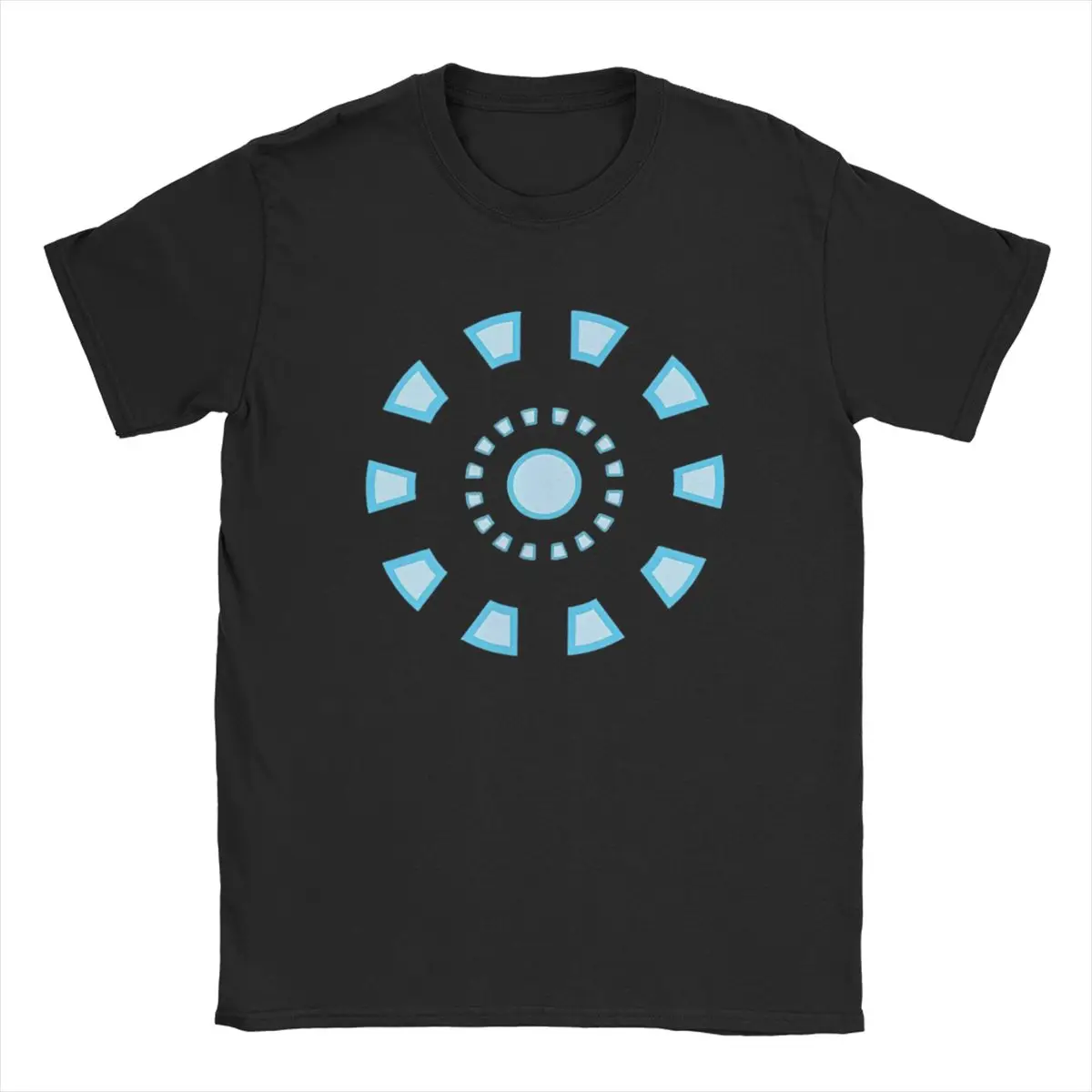 Studios Iron Man Tony Stark Arc Reactor T-Shirts for Men Pure Cotton Tees Short Sleeve T Shirts Summer merchandise