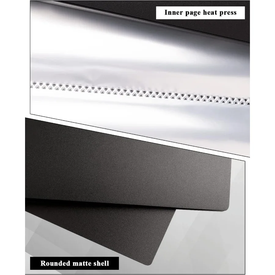 Portfolio de arte premium, 3 paquetes, libro de presentación de 11x17, carpeta negra con fundas de plástico para obras de arte, libro de exhibición profesional