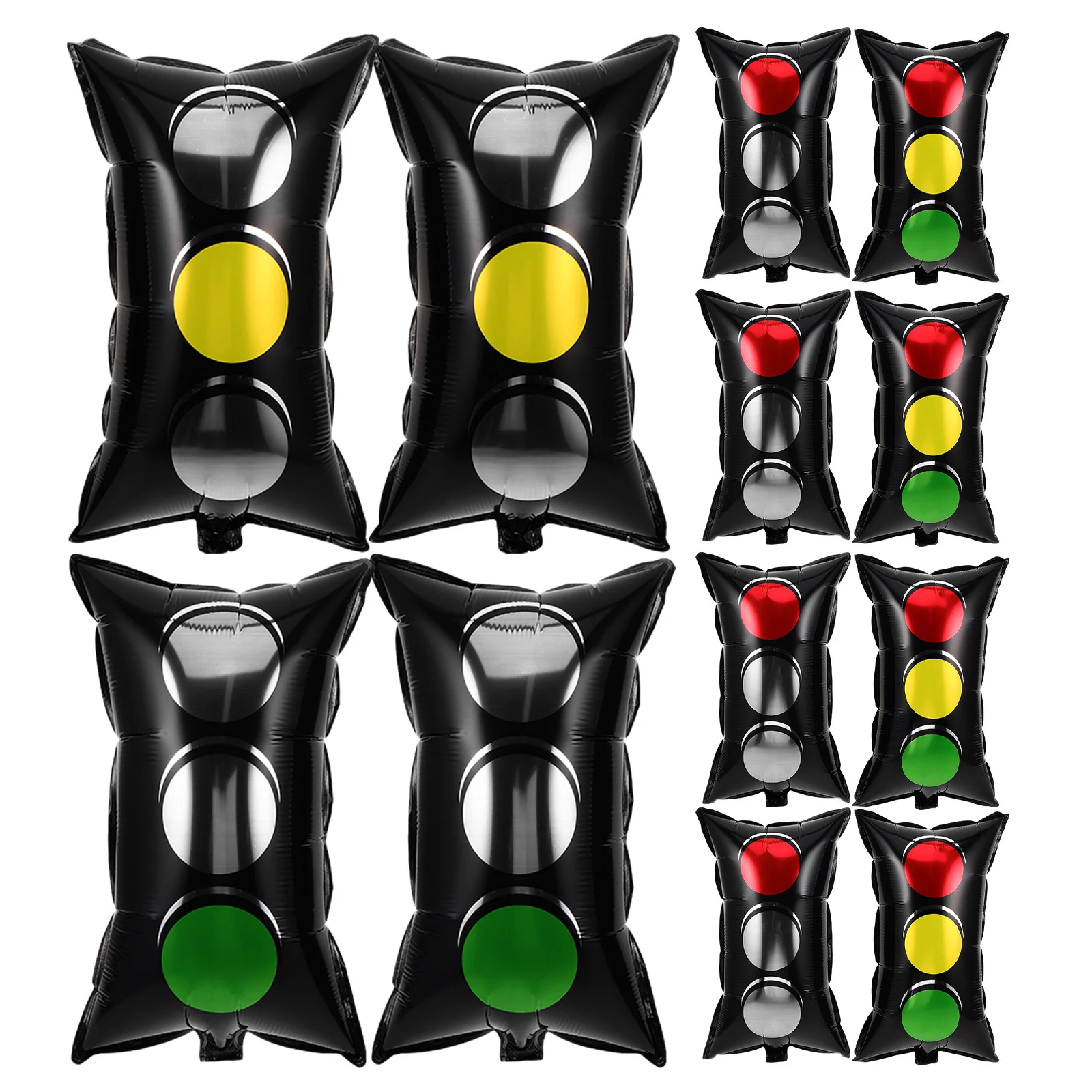 

16Pcs Aluminum Traffic Light Balloon Foil Car Party Decoration Kids Birthday Photo Props Universal Race Car Decor