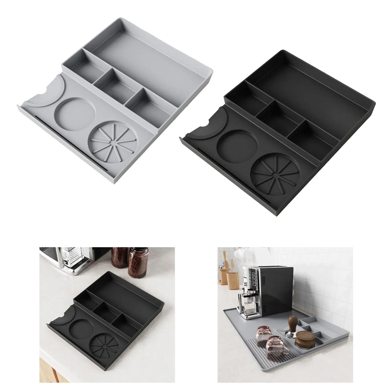 

Espresso Tamping Station Knock Box Multifunctional Lightweight for Coffee Lover