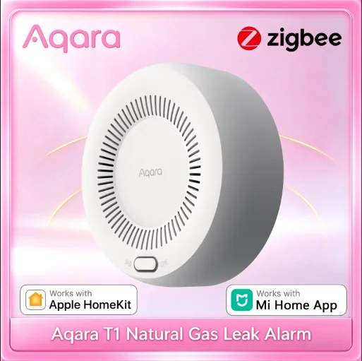 Aqara T1 Zigbee Natural Gas Detector Gas Leak Alarm Gas Leak Sensor Smart Home Security Works with Xiaomi Mi Home HomeKit