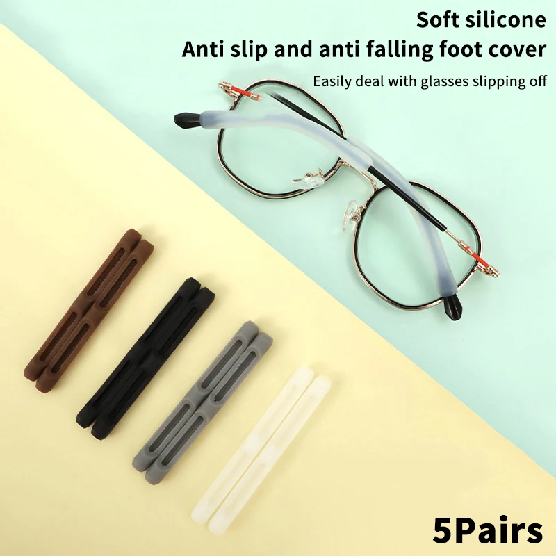 

Silicone Glasses Leg Anti-slip Cover Ear Support Sleeves Anti-lost Fixed Glasses Set Ear Hook Elastic Glasses Legs Accessories