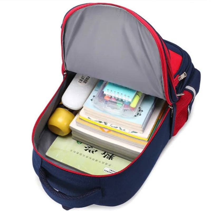 Student Ultra-Light Durable Spine Protection Schoolbag Lightweight Stain-Resistant Waterproof Backpack Large Capacity