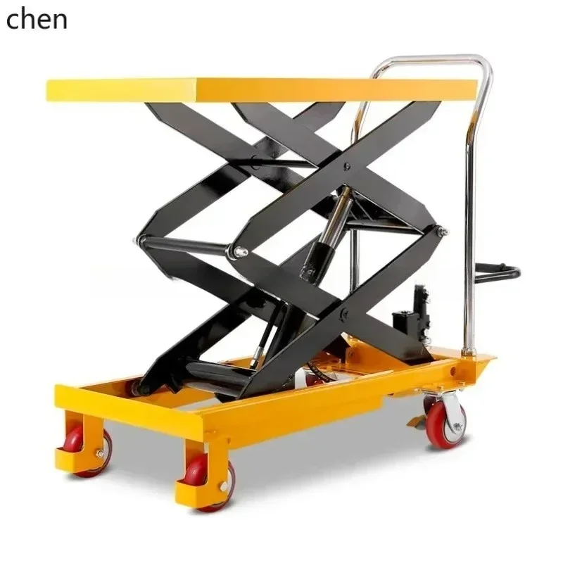 -Hydraulic Lift Platform Truck Mobile Scissor Electric Abrasive Tool CartB26